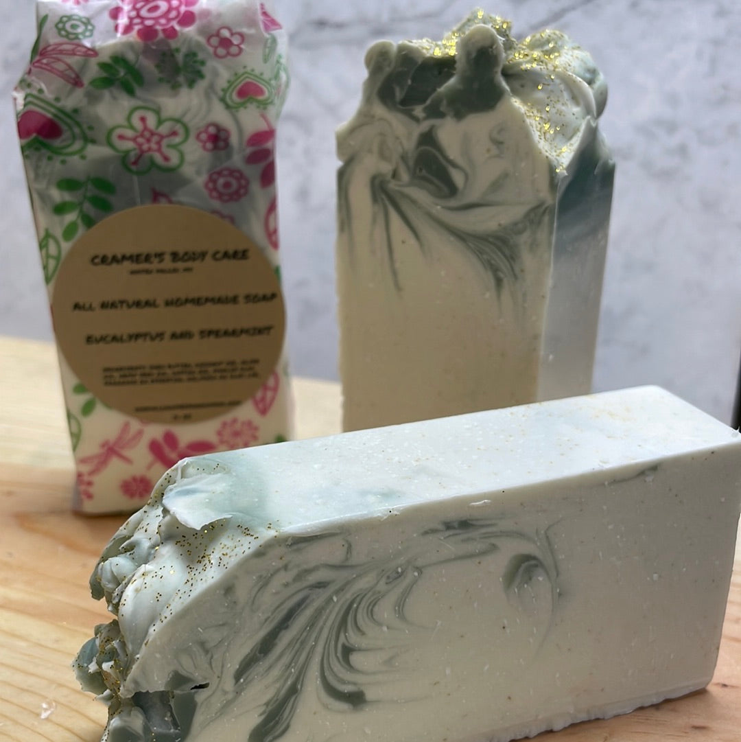 Homemade Soap in “Eucalyptus & Spearmint