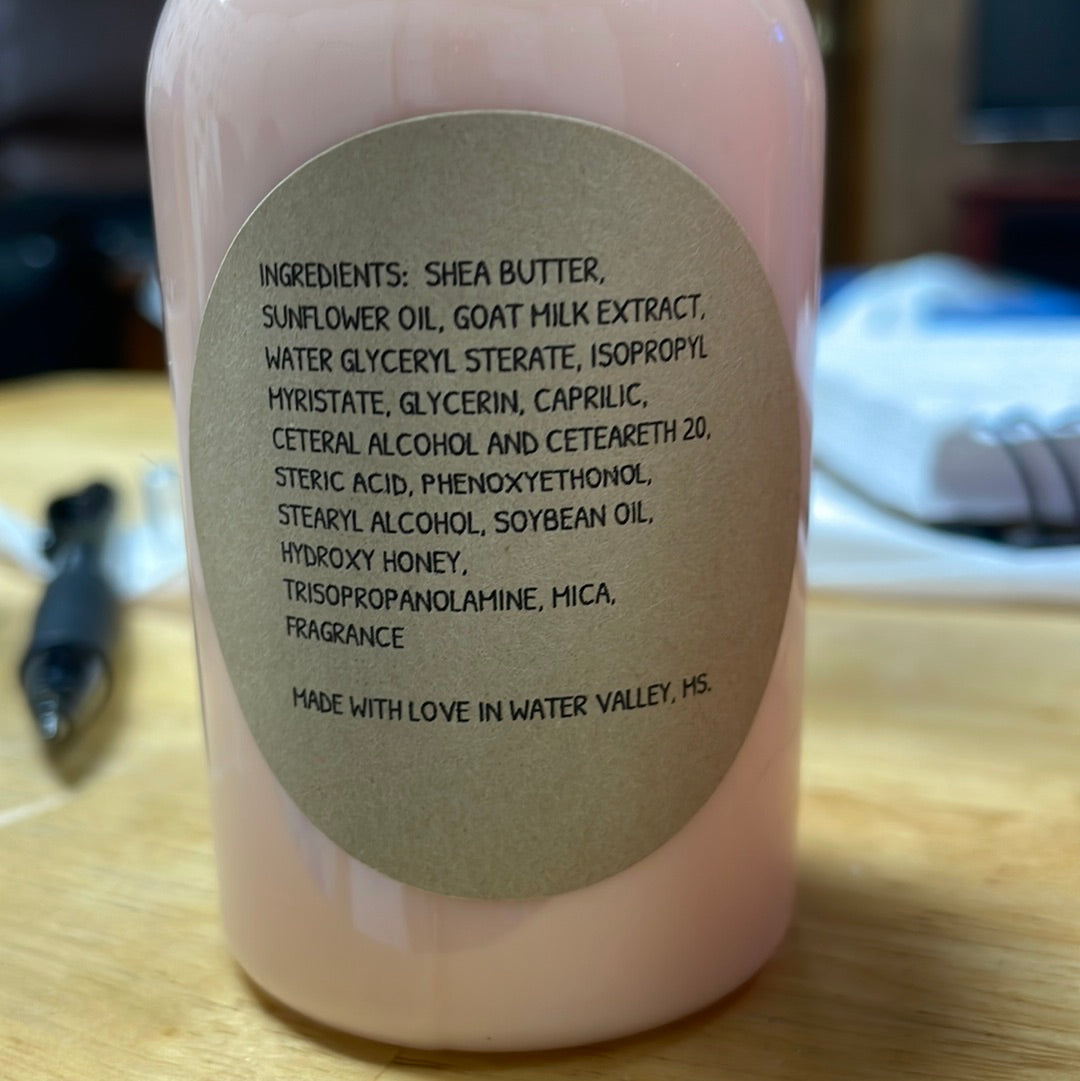 Watermelon scented, goat milk & honey Body Lotion