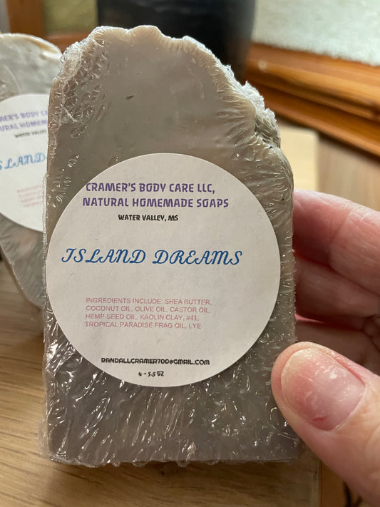 Homemade Soap, “Island  dreams” scented