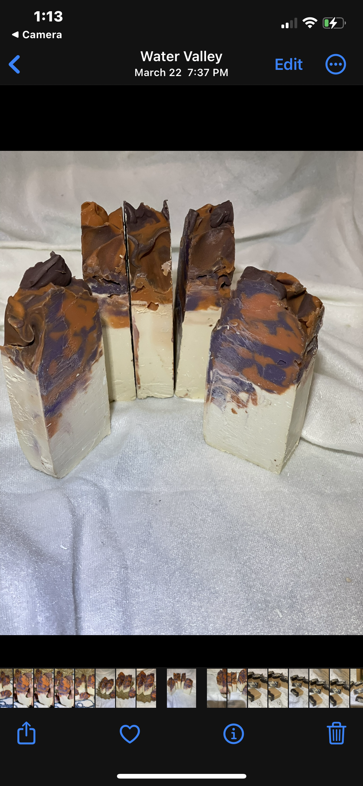 Natural Homemade Soap "Cosmic Swirl"