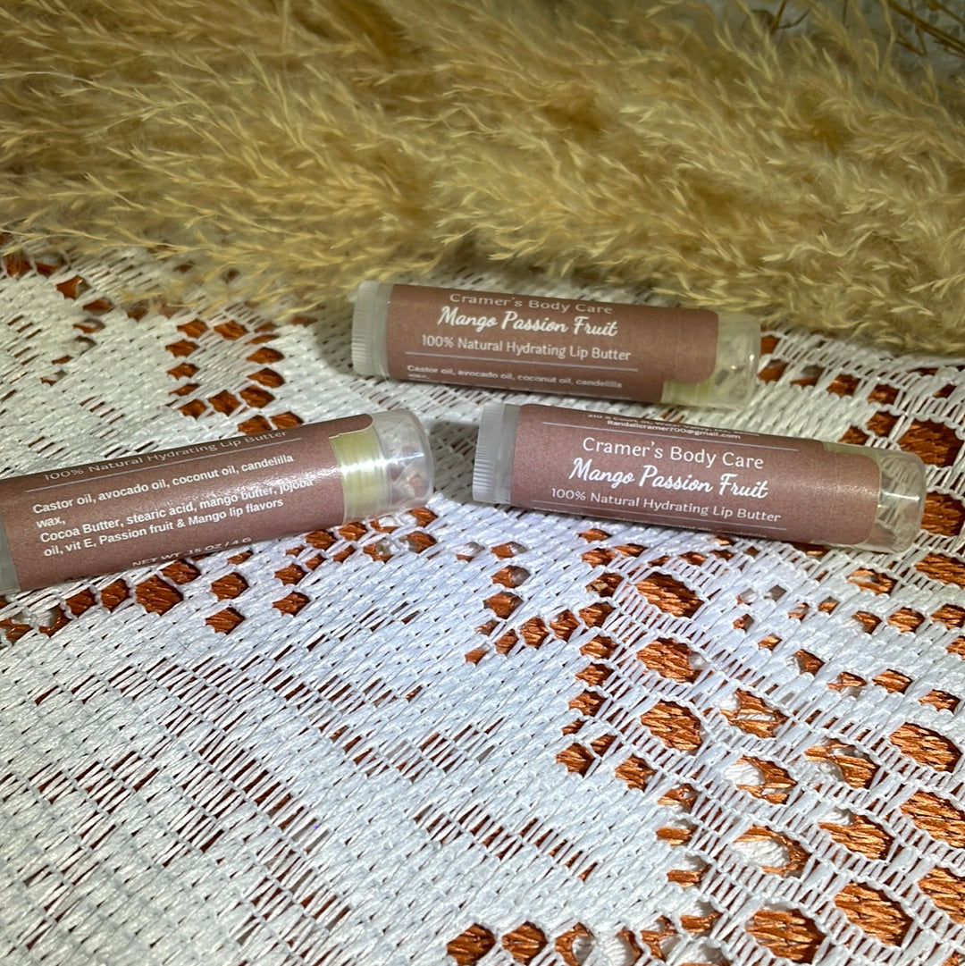 100% Natural Hydration Lip Butter, “ Mango Passion Fruit”