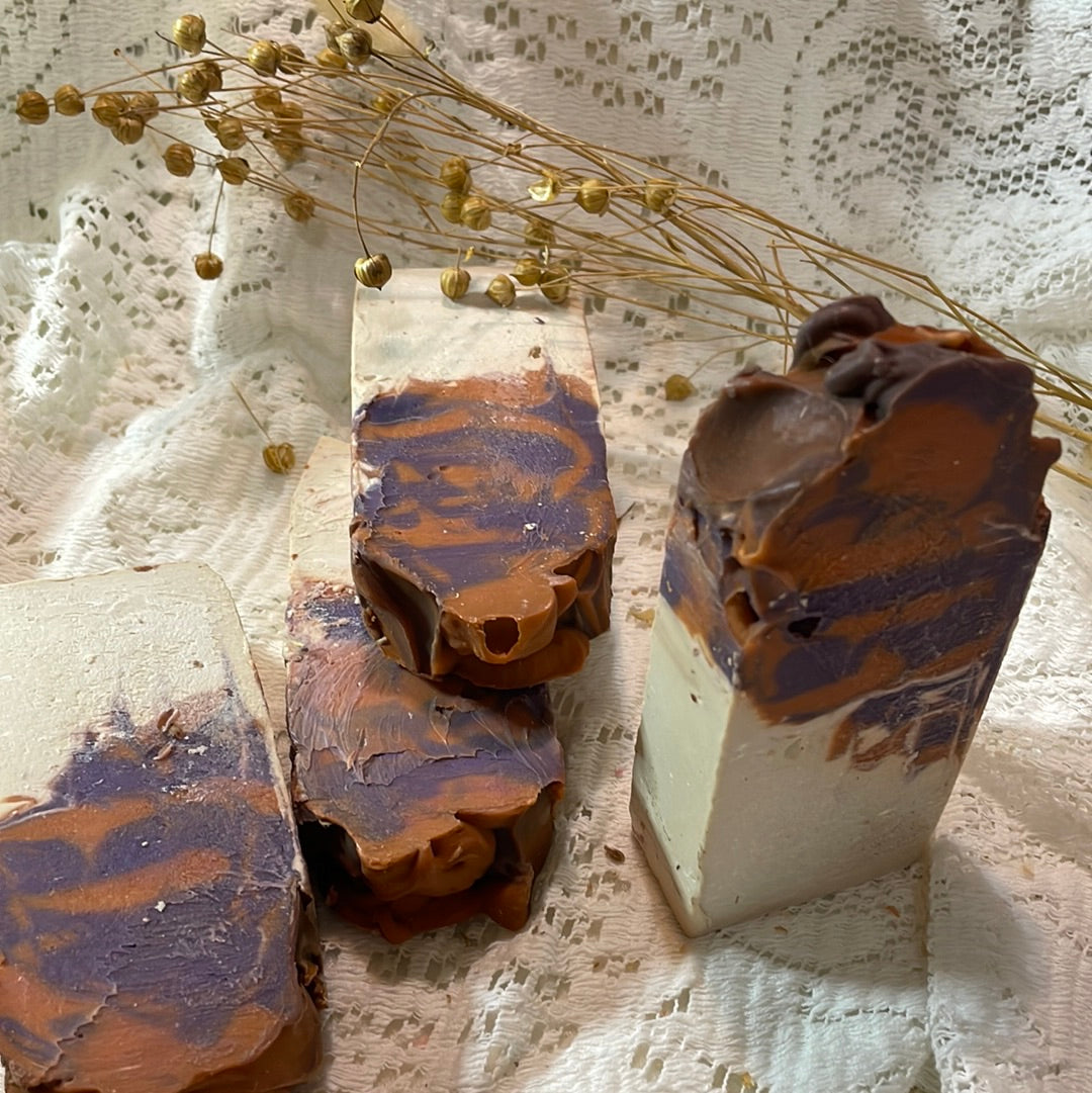 Homemade “Vanilla/Berry Coconut Milk Soap