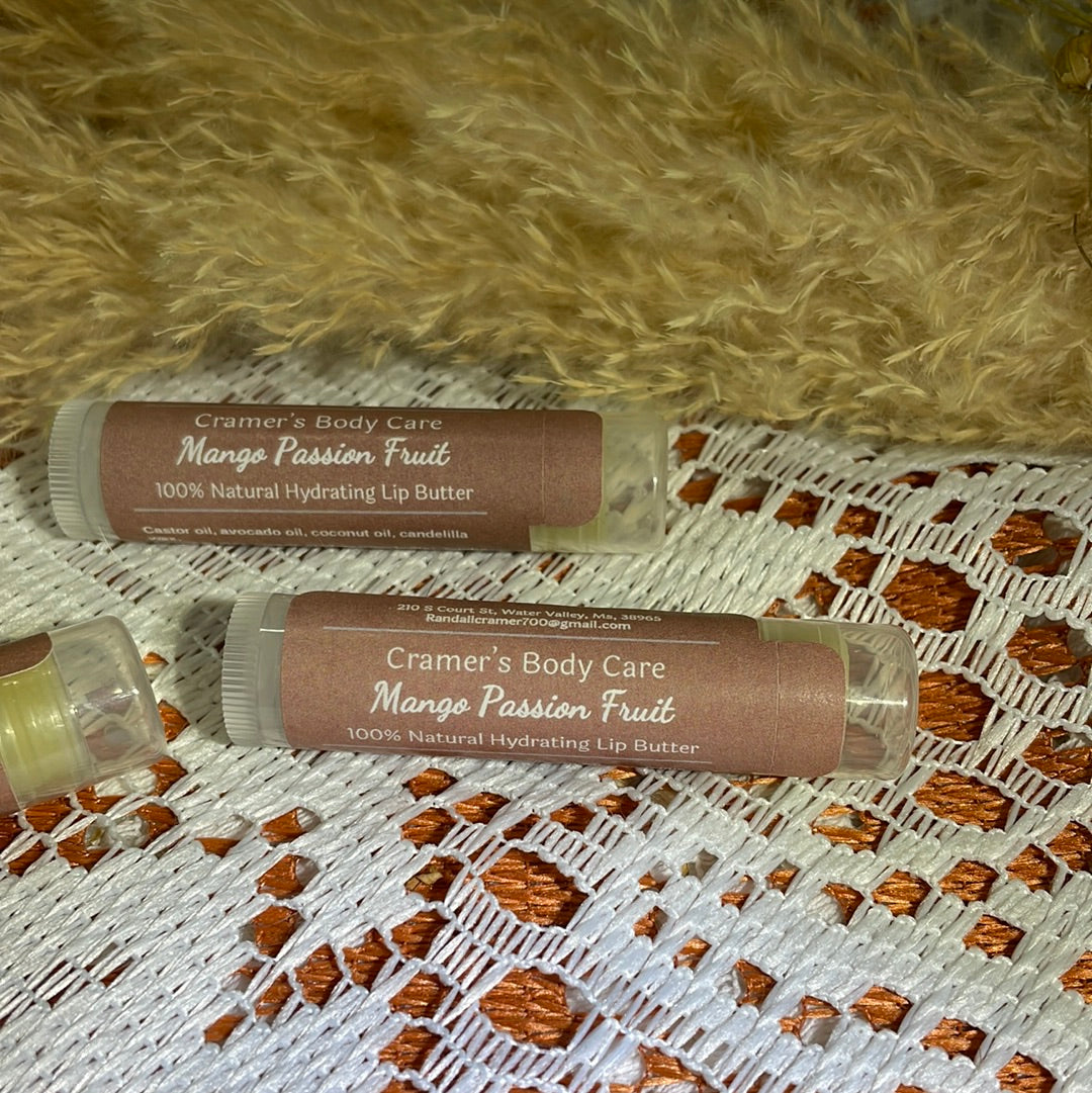 100% Natural Hydration Lip Butter, “ Mango Passion Fruit”